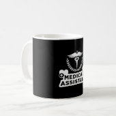 Mug Médecine infirmière adjointe Médicale Drôle (Devant gauche)