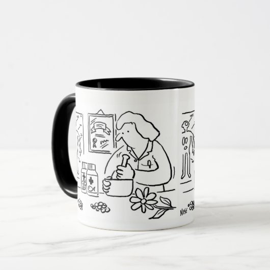 Mug Médecine phytogénétique alternative complémentaire (Devant gauche)