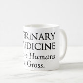 Mug Médecine vétérinaire…. Puisque les humains sont (Devant droit)