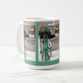 Mug MÉDECINS Mercis, INFIRMIERS ET PREMIERS INTERVENAN (Devant gauche)