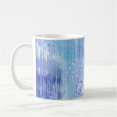 Mug Média mixte Abstrait bleu turquoise jaune (Gauche)
