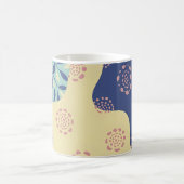 Mug Média mixte bleu et jaune géométrique (Centre)