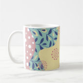 Mug Média mixte bleu et jaune géométrique (Gauche)