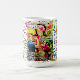 Mug Médias mixtes Inspirationnel Rosie le Riveter