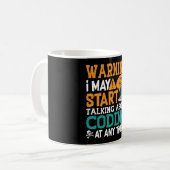 Mug Medical Coder Warning I May Start Talking Coding (Devant gauche)