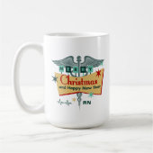 Mug Médicale Professionnel Rétro Noël (Gauche)