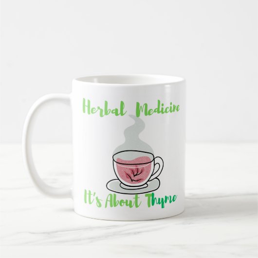 Mug Médicaments à base de plantes - Il s'agit de thym (Gauche)