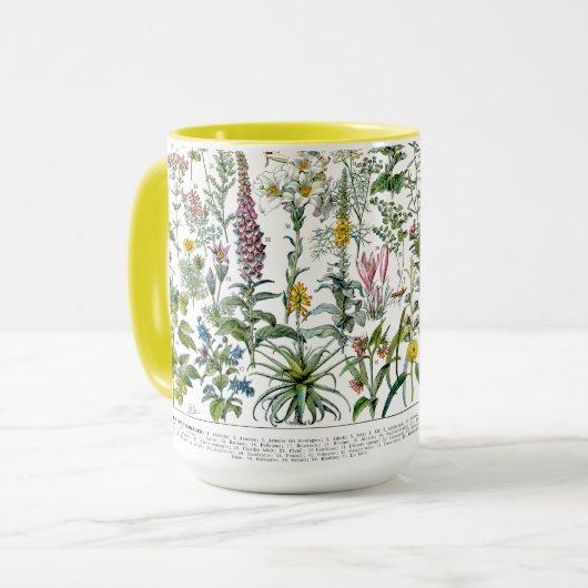 Mug Medicinal Plants & Flowers by Adolphe Millot (Devant gauche)