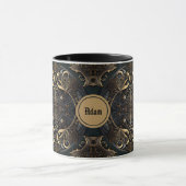 Mug Médiéval noir et or (Centre)