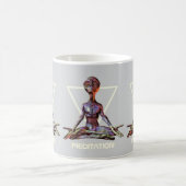 Mug Méditation. Alien en pose tranquille (Centre)