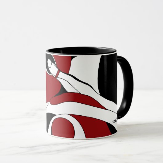 Mug Méditation avec cercles (Devant droit)