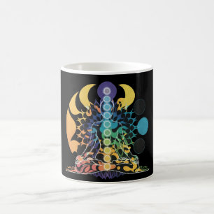 Mug Méditation Chakras Cosmiques Colorés Énergie Spiri