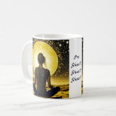 Mug Méditation de la femme Om Shanti Shanti Shanti (Devant gauche)