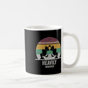 Mug Méditation drôle fortement méditée Rétro Vintage A