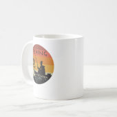 Mug Méditation du patient de pêche cette conception sp (Devant gauche)