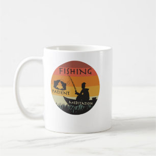 Mug Méditation du patient de pêche cette conception sp