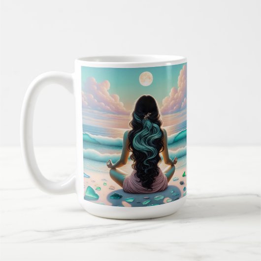 Mug Méditation Harmonie sur la plage (Gauche)