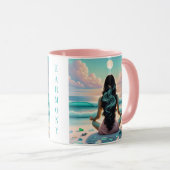 Mug Méditation Harmonie sur la plage (Devant droit)