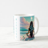 Mug Méditation Harmonie sur la plage (Devant droit)