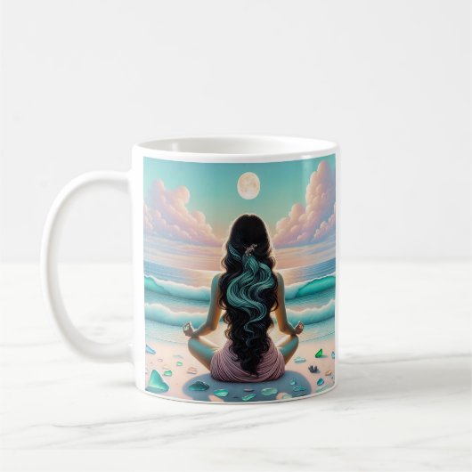 Mug Méditation Harmonie sur la plage (Gauche)