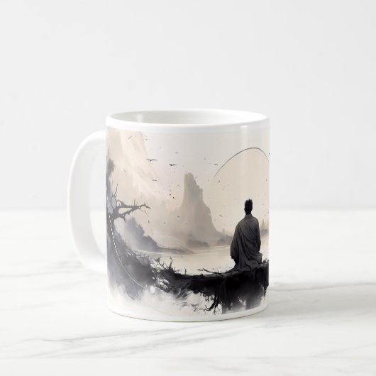 Mug Méditation, Paix Et Monde (Devant gauche)
