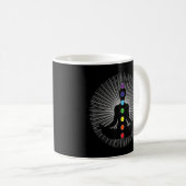 Mug Méditation Sept Chakras Yoga (Devant droit)