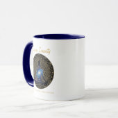 Mug Méditation Sérénité Cosmique – Mandala Galaxie (Devant gauche)