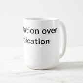 Mug Méditation sur les médicaments (Devant droit)