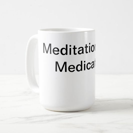 Mug Méditation sur les médicaments (Devant gauche)