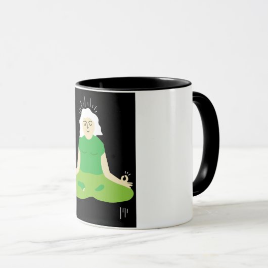 Mug méditation transcendante (Devant droit)