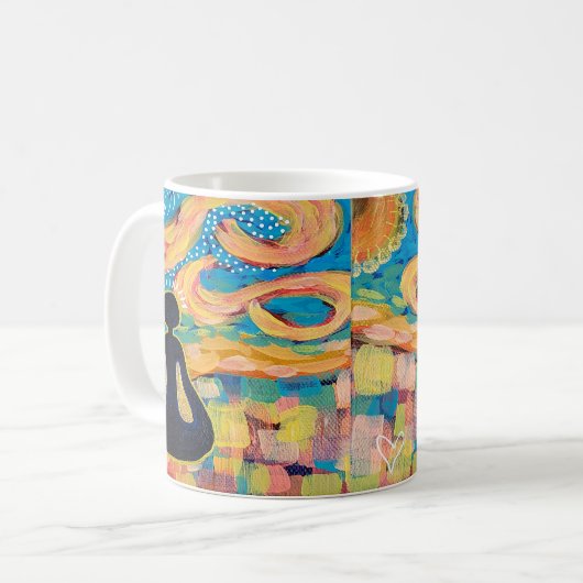 Mug Méditation Yoga Art (Devant gauche)