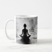 Mug Méditation Yoga Instructeur Lotus Pose Peinture à  (Gauche)