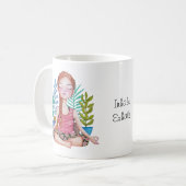 Mug Méditer la fille avec les Plantes (Devant gauche)