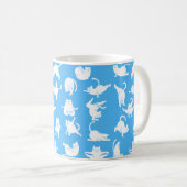 Mug Méditer le chat dans les poses de yoga (Devant droit)