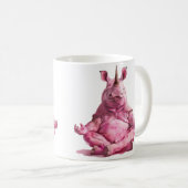 Mug Méditer le rhinocéros rose (Devant droit)