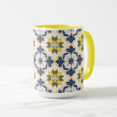 Mug Mediterranean Lemon Tile Italian Talavera (Devant droit)