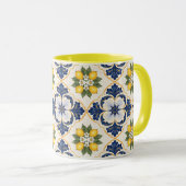 Mug Mediterranean Lemon Tile Italian Talavera (Devant droit)
