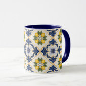 Mug Mediterranean Lemon Tile Italian Talavera (Devant droit)