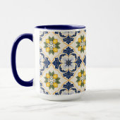 Mug Mediterranean Lemon Tile Italian Talavera (Gauche)