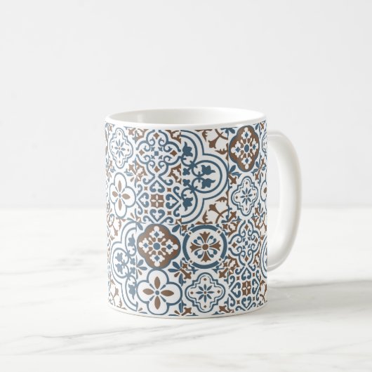 Mug Mediterranean Moroccan Tile pattern (Devant droit)