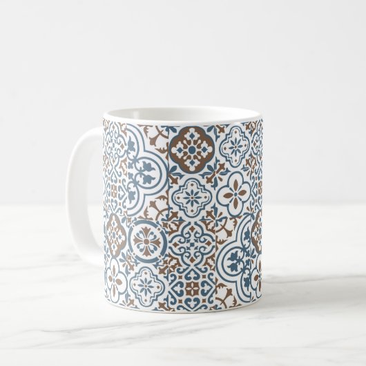 Mug Mediterranean Moroccan Tile pattern (Devant gauche)