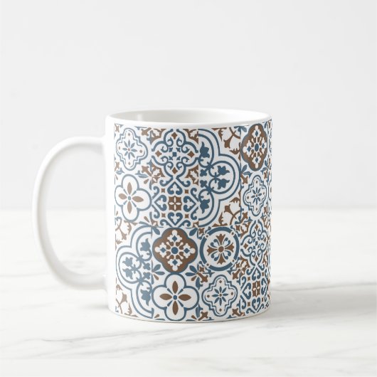 Mug Mediterranean Moroccan Tile pattern (Gauche)
