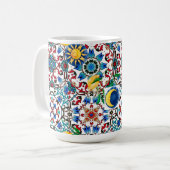 Mug méditerranéen, marocain, mosaïque, art du citron (Devant gauche)
