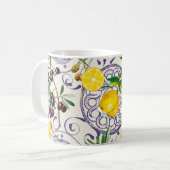 Mug méditerranéen, style toscan, olives, motif      (Devant gauche)