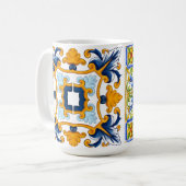 Mug méditerranéen, tuiles siciliennes, citrons     (Devant gauche)