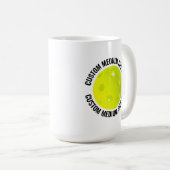 Mug Medium Personalized Text Pickleball 15 oz. Custom (Devant droit)