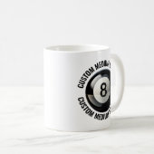 Mug Medium Personalized Text Poll 8 Ball 11oz. Custom (Devant droit)