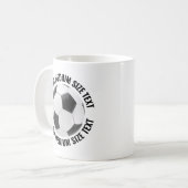 Mug Medium Personalized Text Tennis Ball 11oz. Custom (Devant gauche)