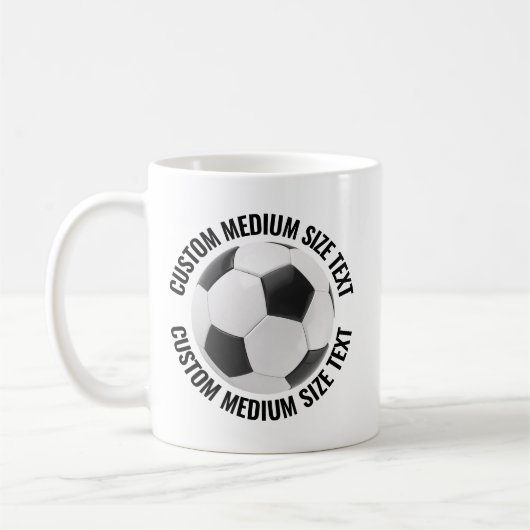 Mug Medium Personalized Text Tennis Ball 11oz. Custom (Gauche)