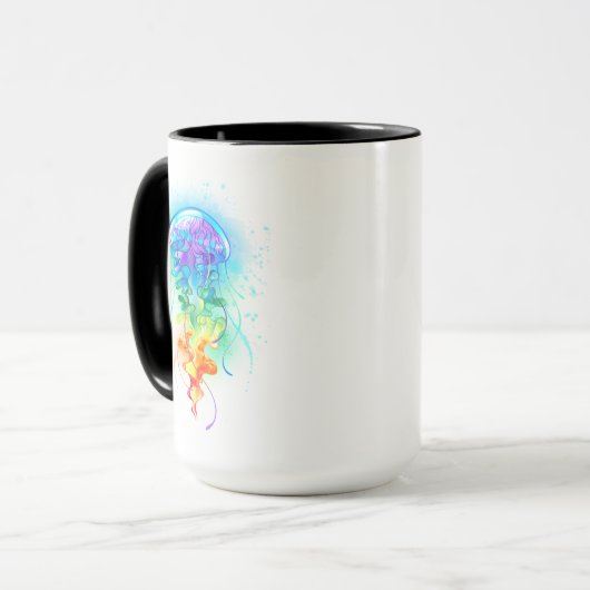 Mug Méduse arc-en-ciel (Devant gauche)